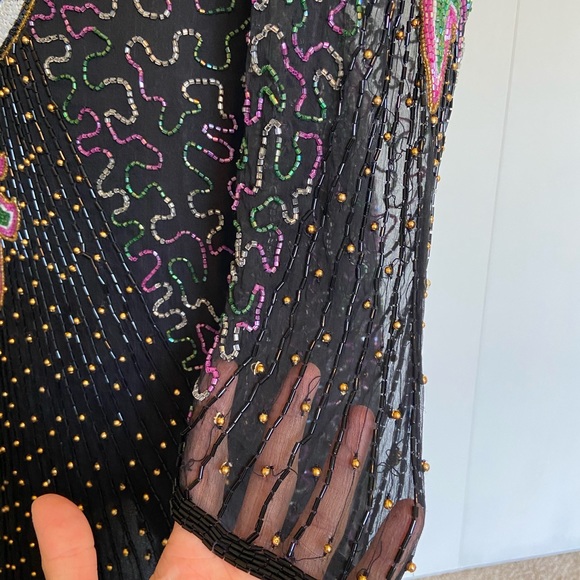 Stunning Vintage Beaded Gown | Vintage Dress - Picture 10 of 16